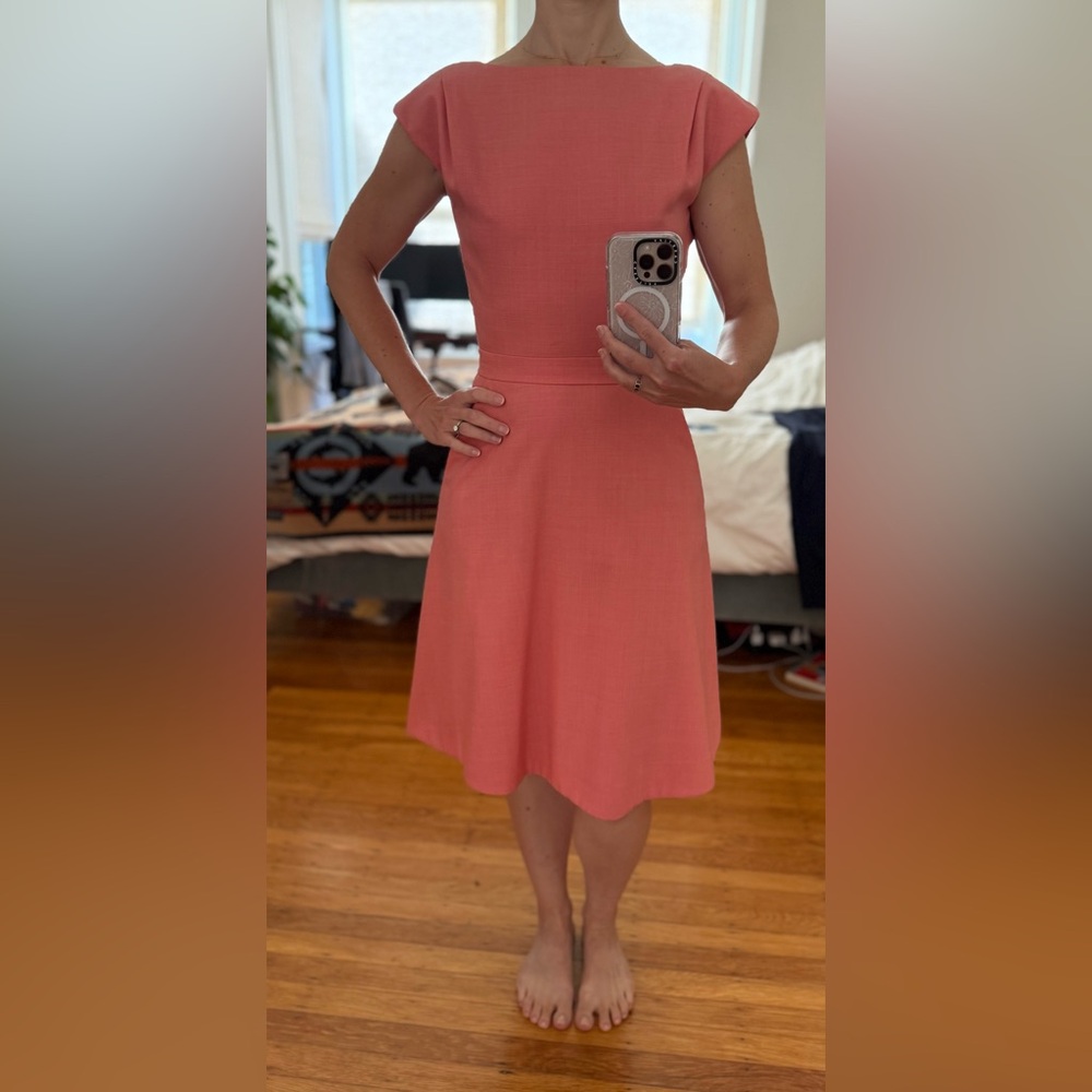 J. Crew Coral A-line Dress